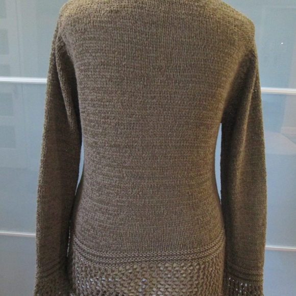 *SOLD* BCBG Max Azria Open Weave Long Bell Sleeve - Picture 3 of 7